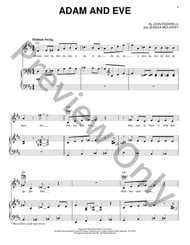 Adam And Eve piano sheet music cover